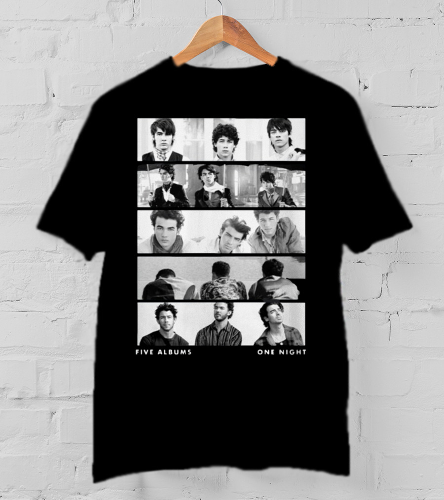 Jonas Brothers Five Albums One Night The Tracklist T-Shirt