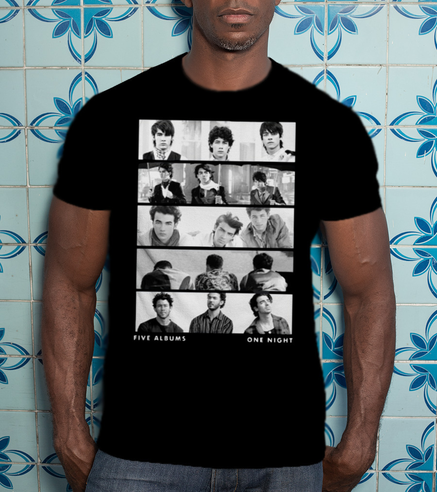 Jonas Brothers Five Albums One Night The Tracklist T-Shirt