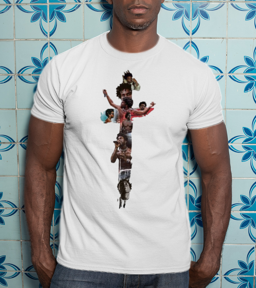 Saintjhn God Cross Collage T-Shirt