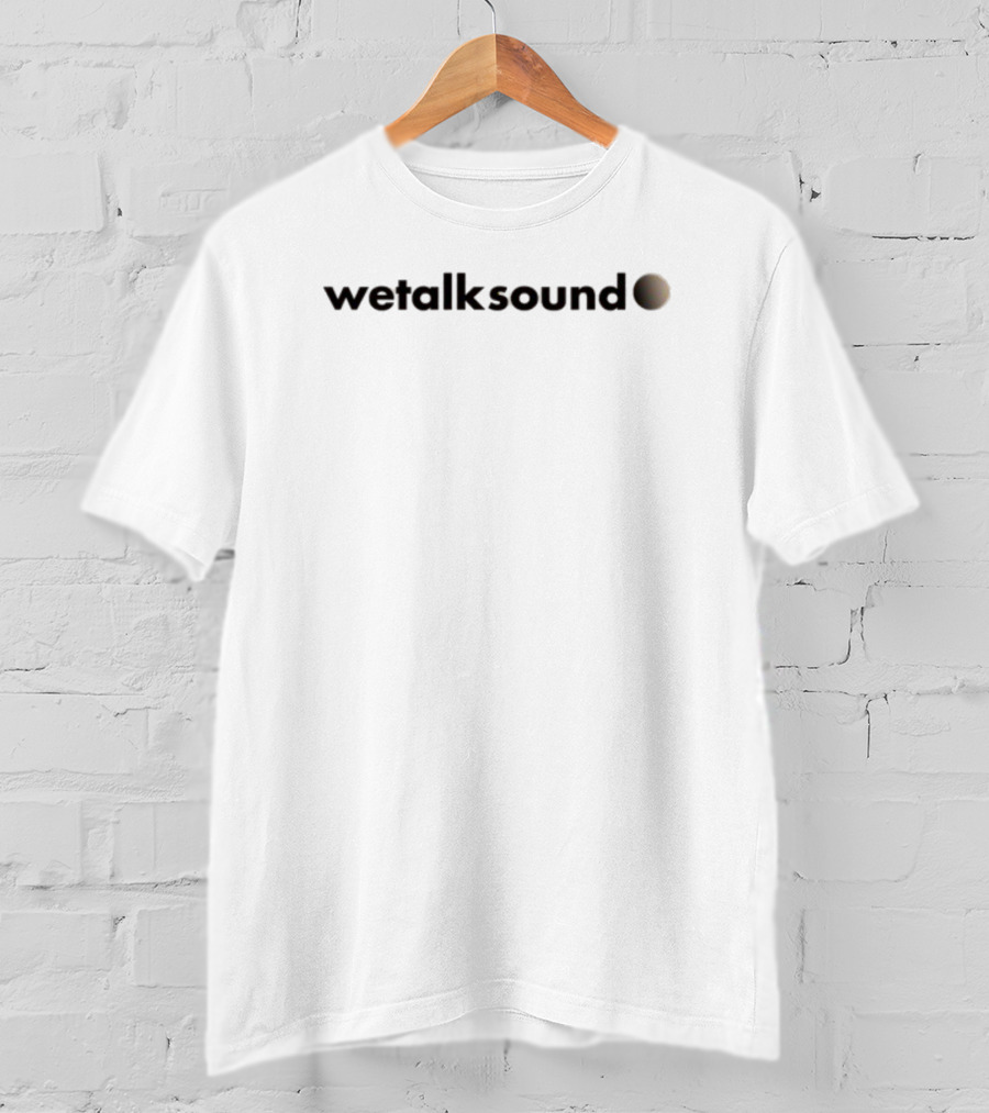 Wetalksound Black Aesthetic With Gradient Dot T-Shirt
