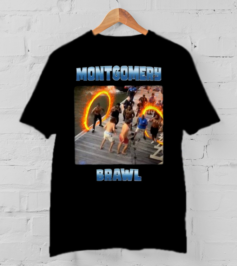 Montgomery Brawl Avenger Memeabletees Dock Fight Rings T-Shirt