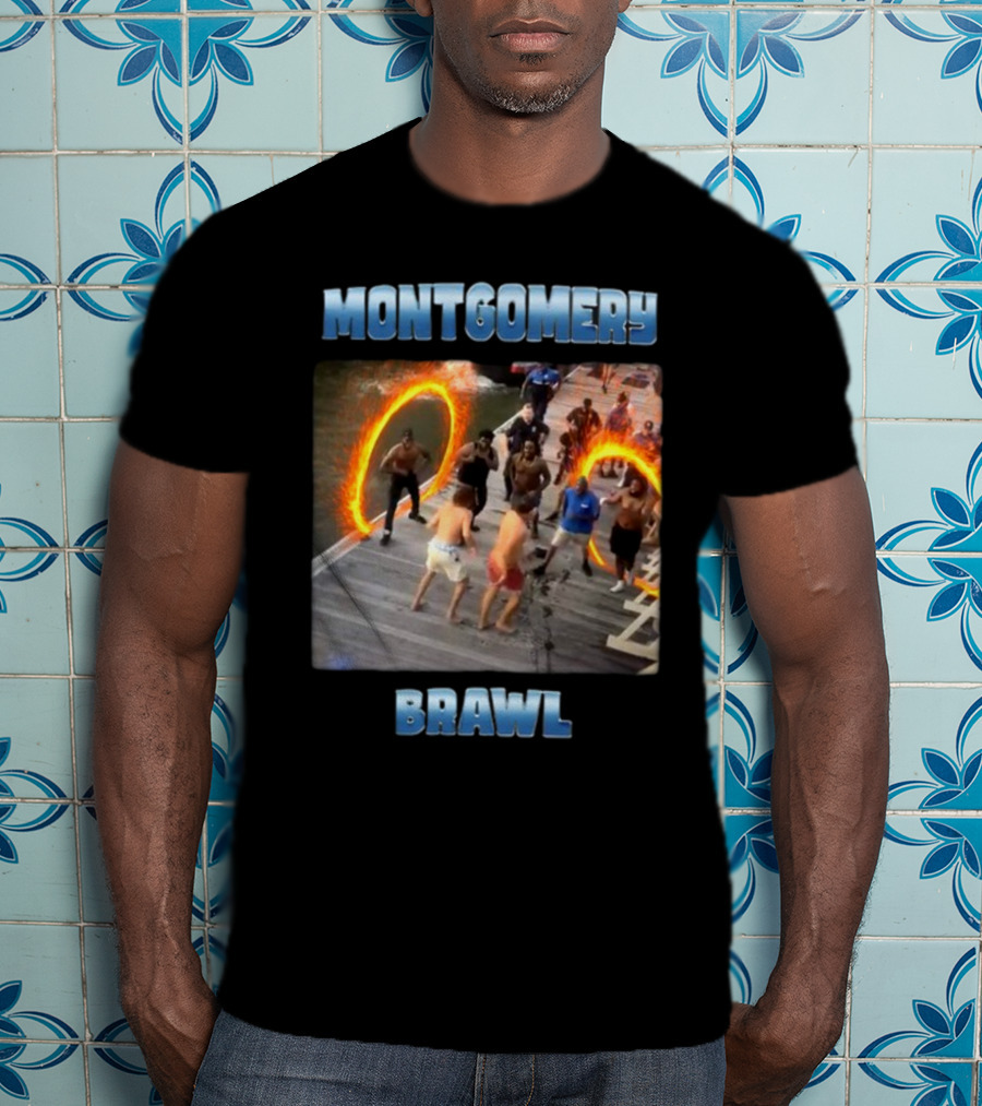 Montgomery Brawl Avenger Memeabletees Dock Fight Rings T-Shirt