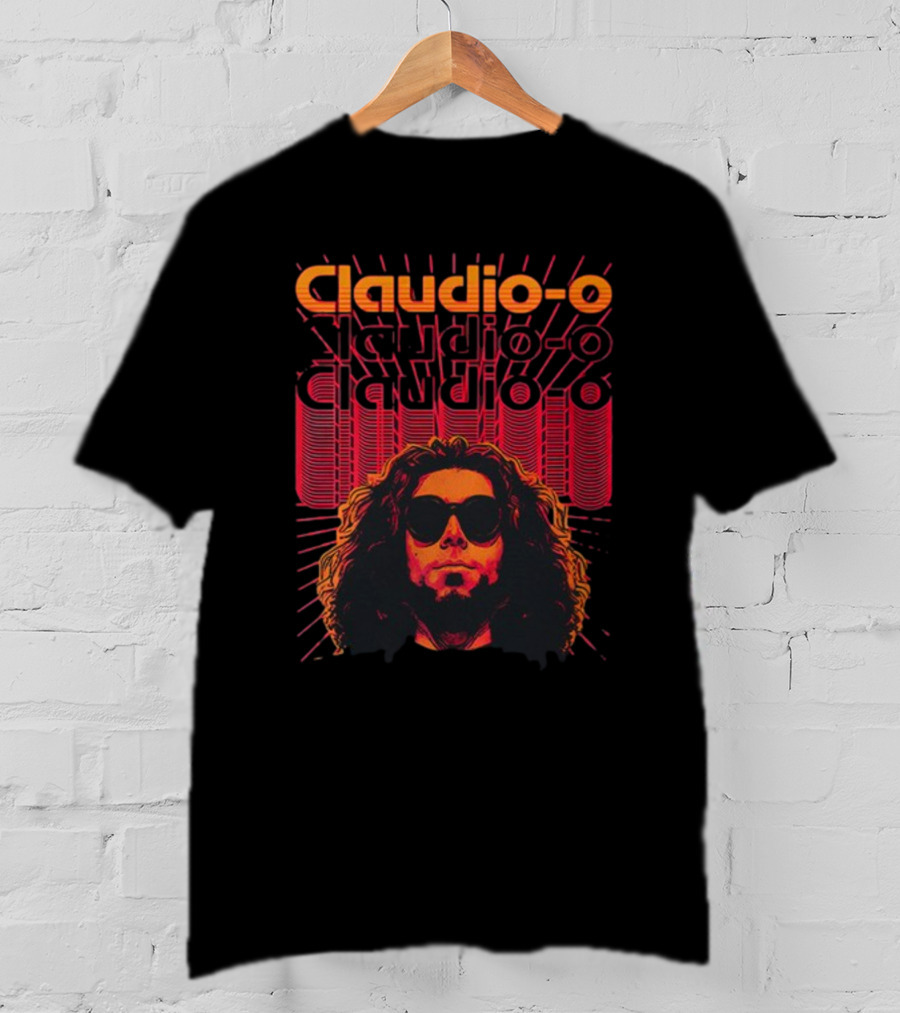 Claudio-O Retro Graphic Style With Sunburst And Sunglasses T-Shirt