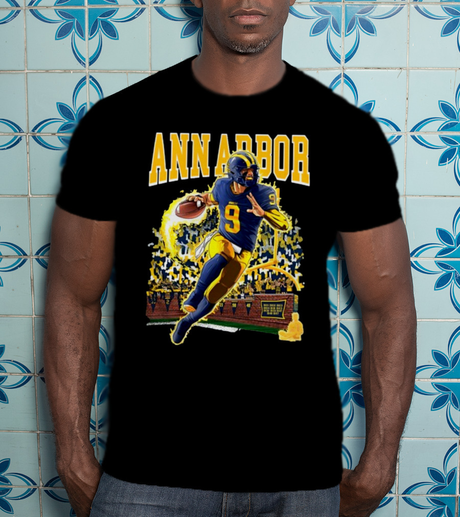 Ann Arbor Football Quarterback Number 9 Kiwiclo X J.J. Mccarth T-Shirt