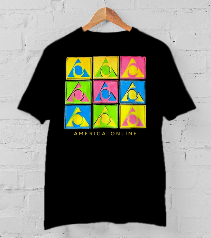 Pauly Holding AOL America Online Retro Logo Pop T-Shirt