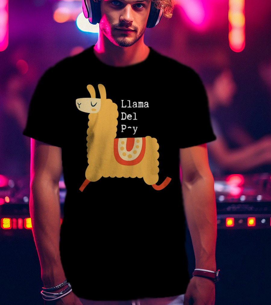 Llama Del P~y Funny Music T-Shirt