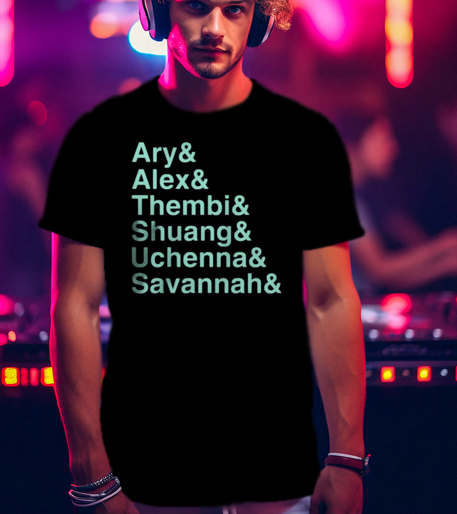 Racing Louisville FC Ary Alex Thembi Shuang Uchenna Savannah Players Names T-Shirt