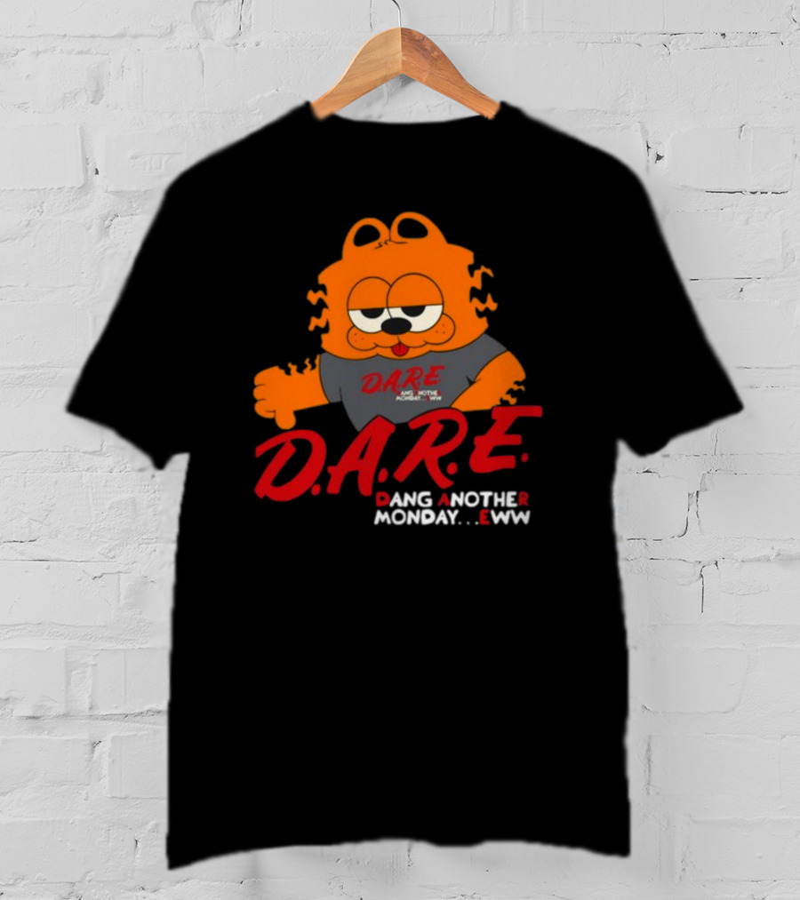 D.A.R.E Garfield Dang Another Monday Eww T-Shirt