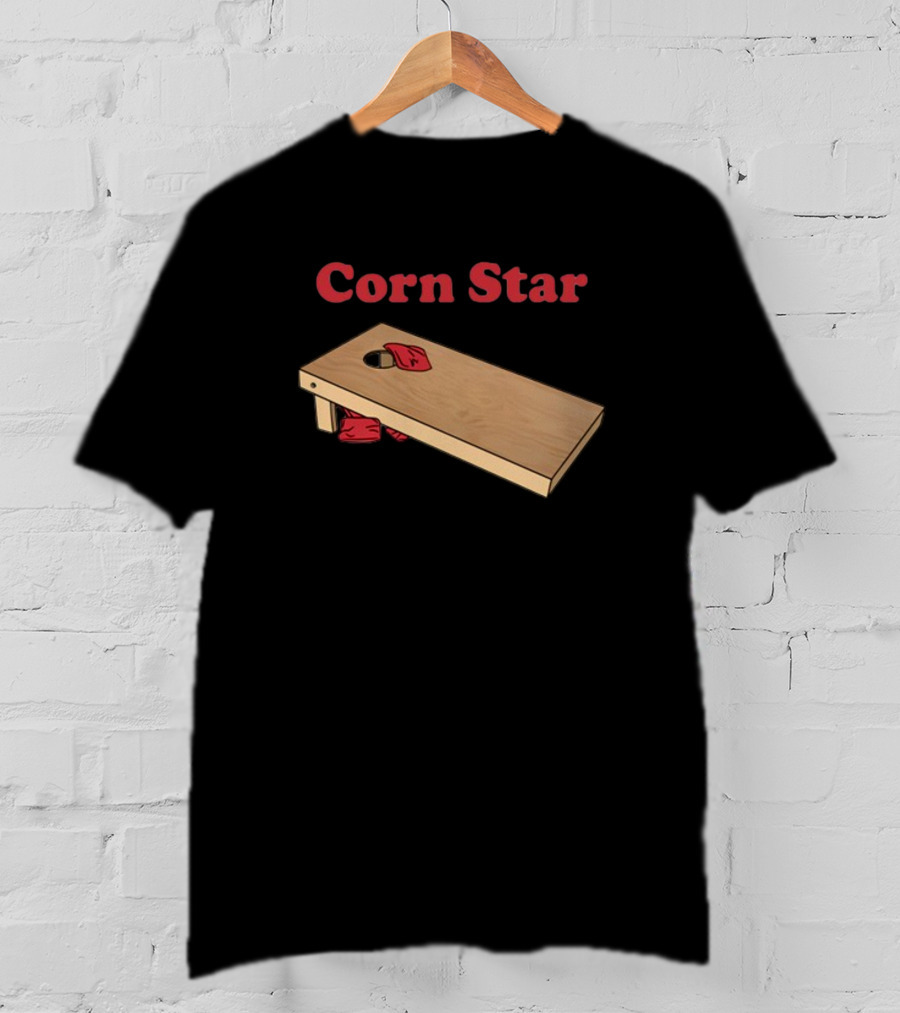 Corn Star Bean Bag Toss Cornhole Game T-Shirt