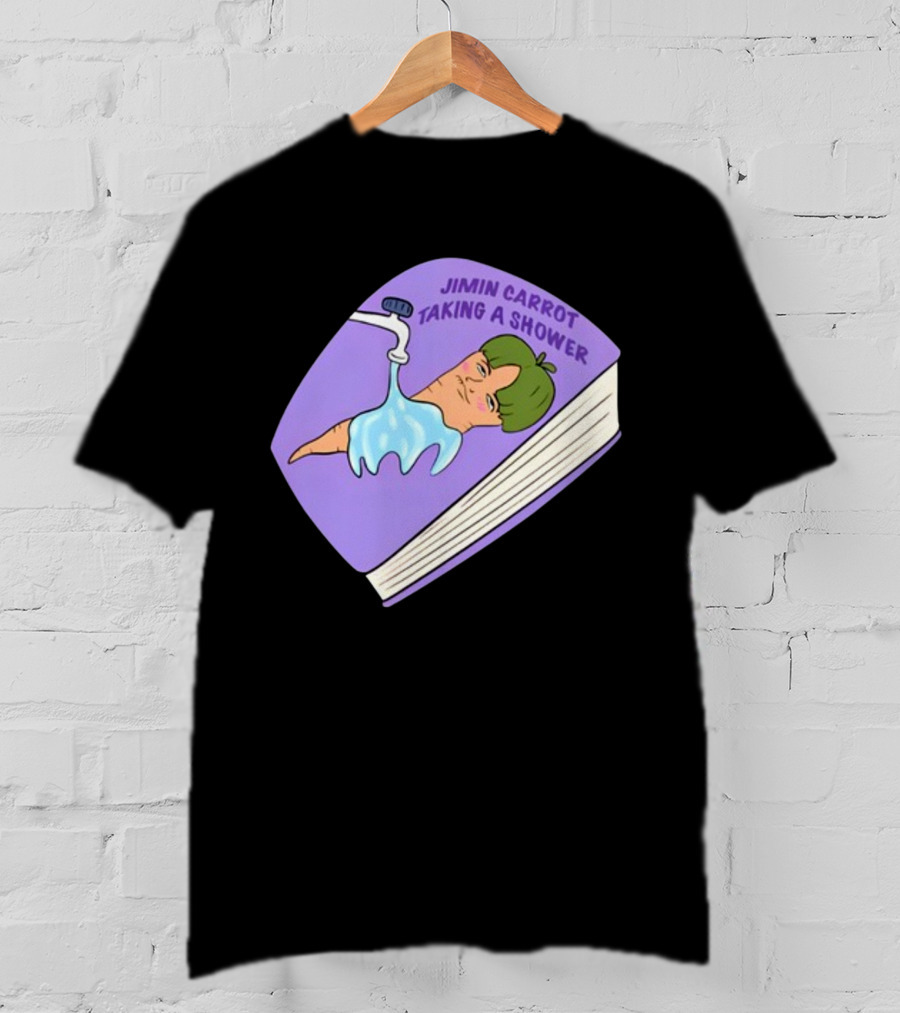 Jimin Carrot Taking A Shower Book T-Shirt