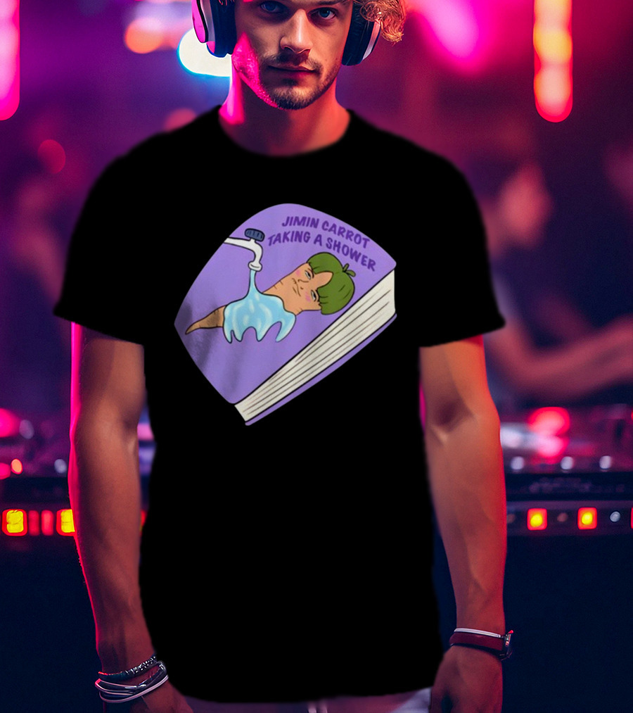 Jimin Carrot Taking A Shower Book T-Shirt
