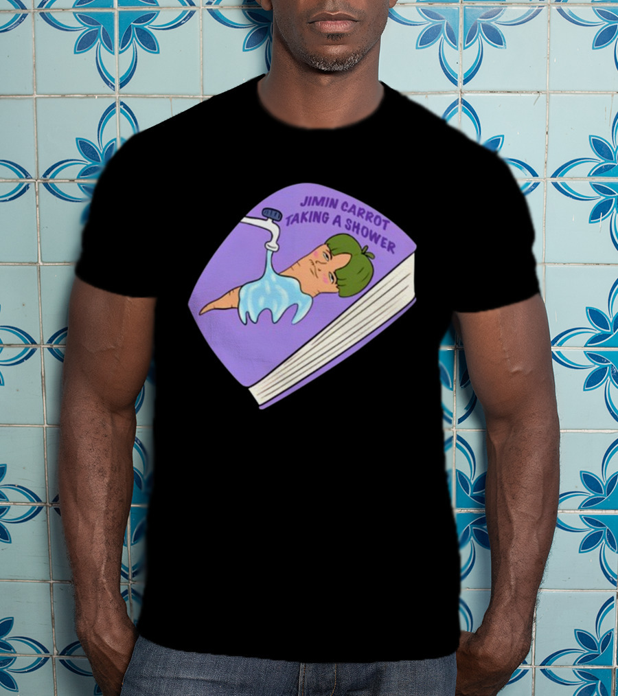 Jimin Carrot Taking A Shower Book T-Shirt
