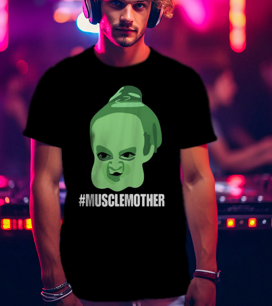 MUSCLEMOTHER Green Head Character T-Shirt