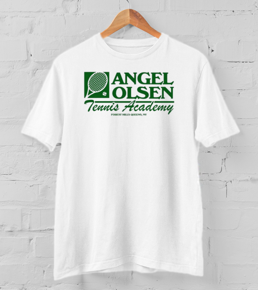 Angel Olsen Tennis Academy Forest Hills Queens NY Tennis Racket T-Shirt