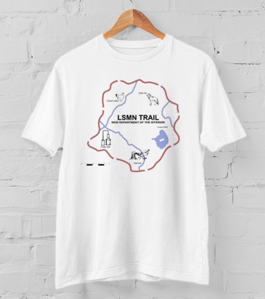 LSMN Trail WOD Department Of The Interior Chicken Hole North Bar Center Ball Western Trail T-Shirt