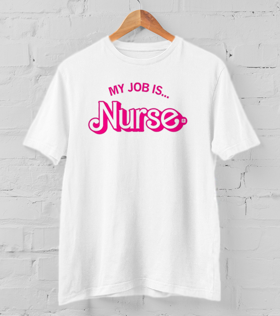 Raygun My Job Is Nurse Retro Style T-Shirt