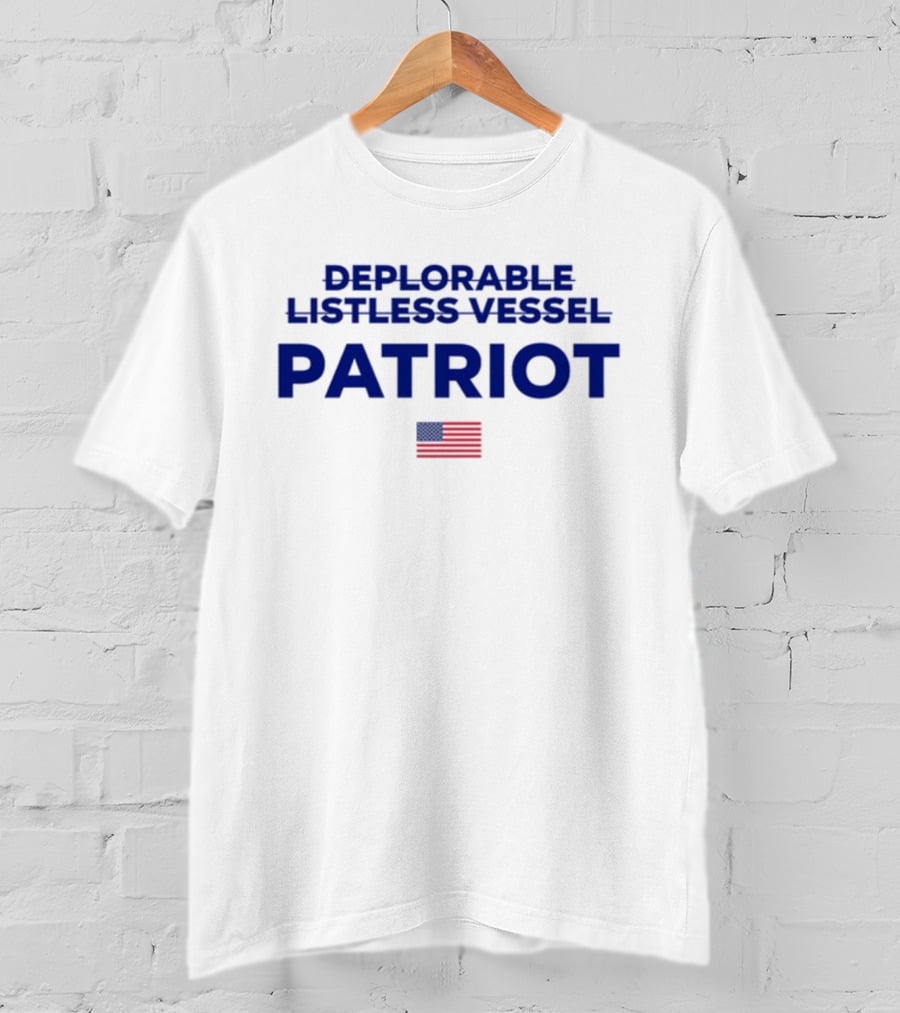 Deplorable Listless Vessel Patriot American Flag T-Shirt