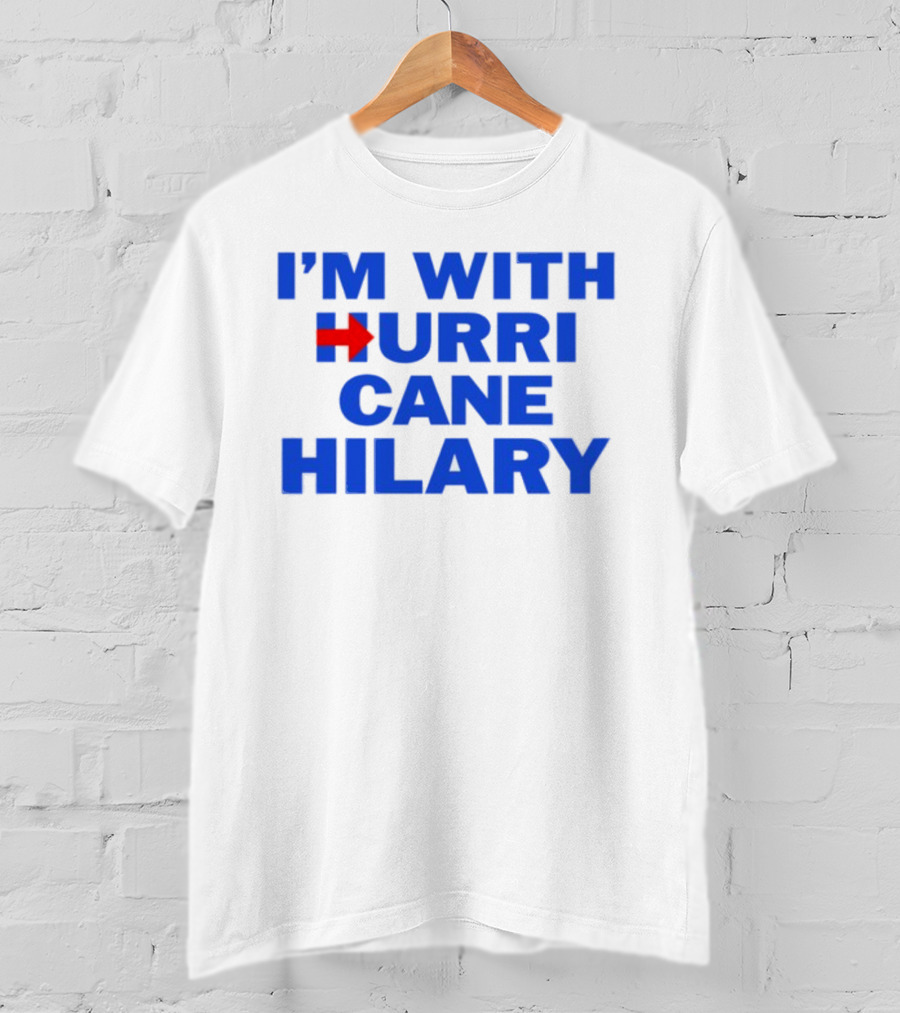 I'm With Hurricane Hilary Arrow Icon T-Shirt