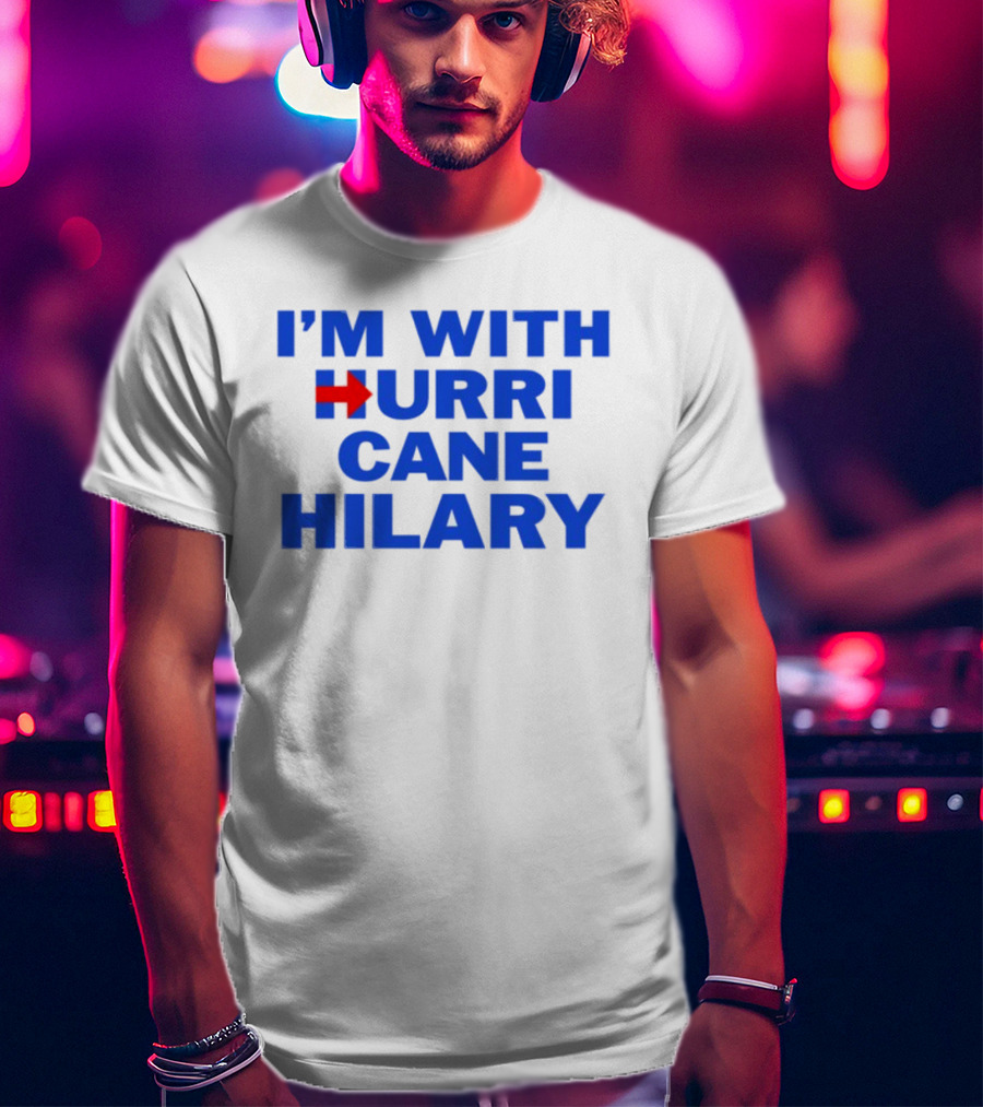 I'm With Hurricane Hilary Arrow Icon T-Shirt