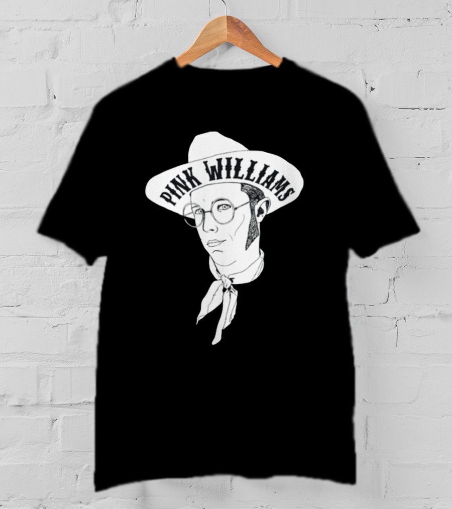 Punkwithacamera Pink Williams Vintage Cowboy Ink Sketch T-Shirt