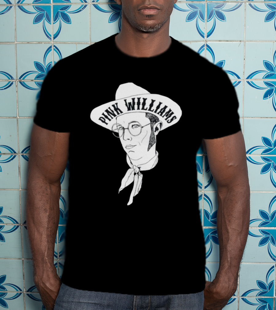 Punkwithacamera Pink Williams Vintage Cowboy Ink Sketch T-Shirt