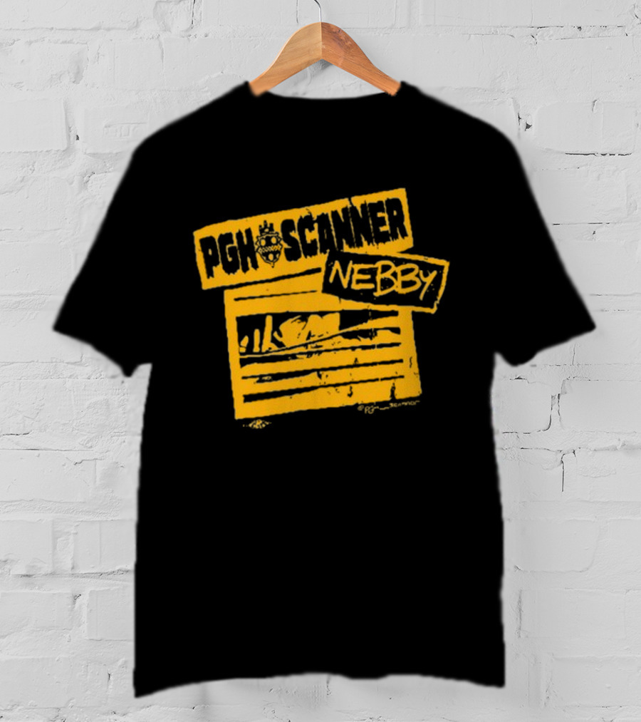 Pgh Scanner Nebby Jail Bars Yellow T-Shirt