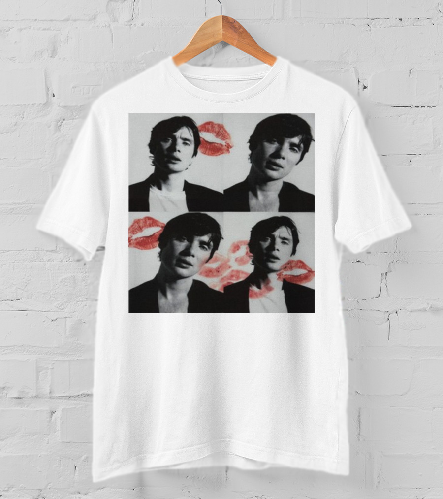 Mustardyardpress Cillian Photobooth Kiss Prints T-Shirt