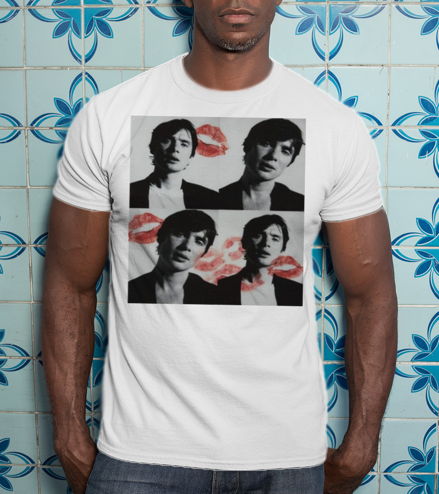 Mustardyardpress Cillian Photobooth Kiss Prints T-Shirt