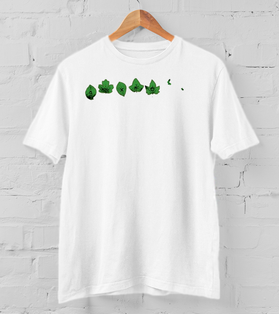 Leaf People Drift Just Like The Leaves Gamepad Dice Crossbones Skull Potion Icon Leaves T-Shirt