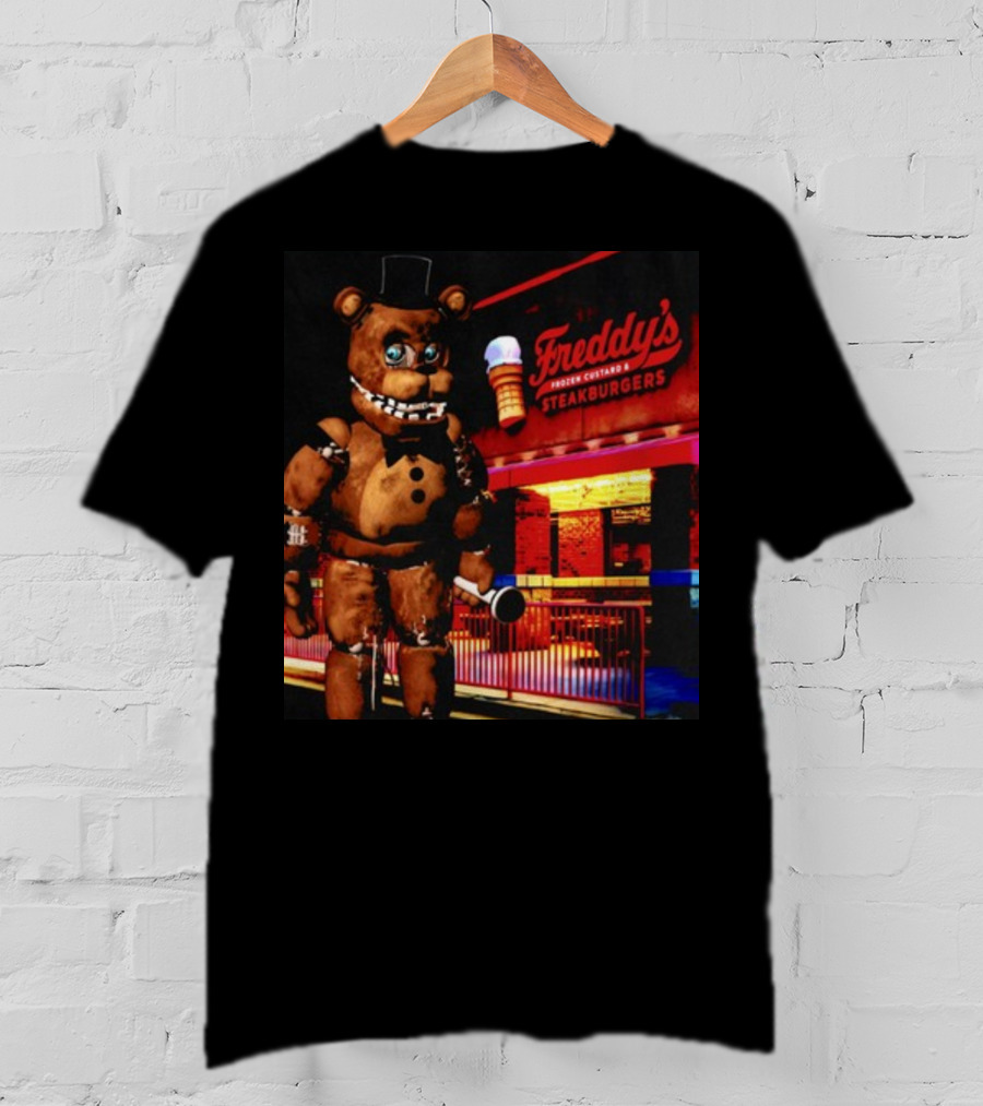 Mamonoworld Funny Bear Freddy's Frozen Custard And Steakburgers Bear T-Shirt