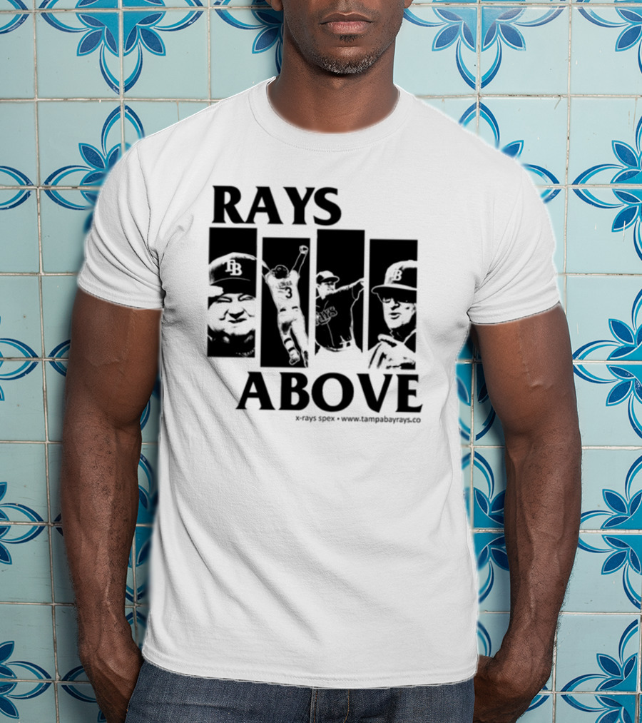 Rays Above Tampa Bay Baseball TB Logo Players T-Shirt