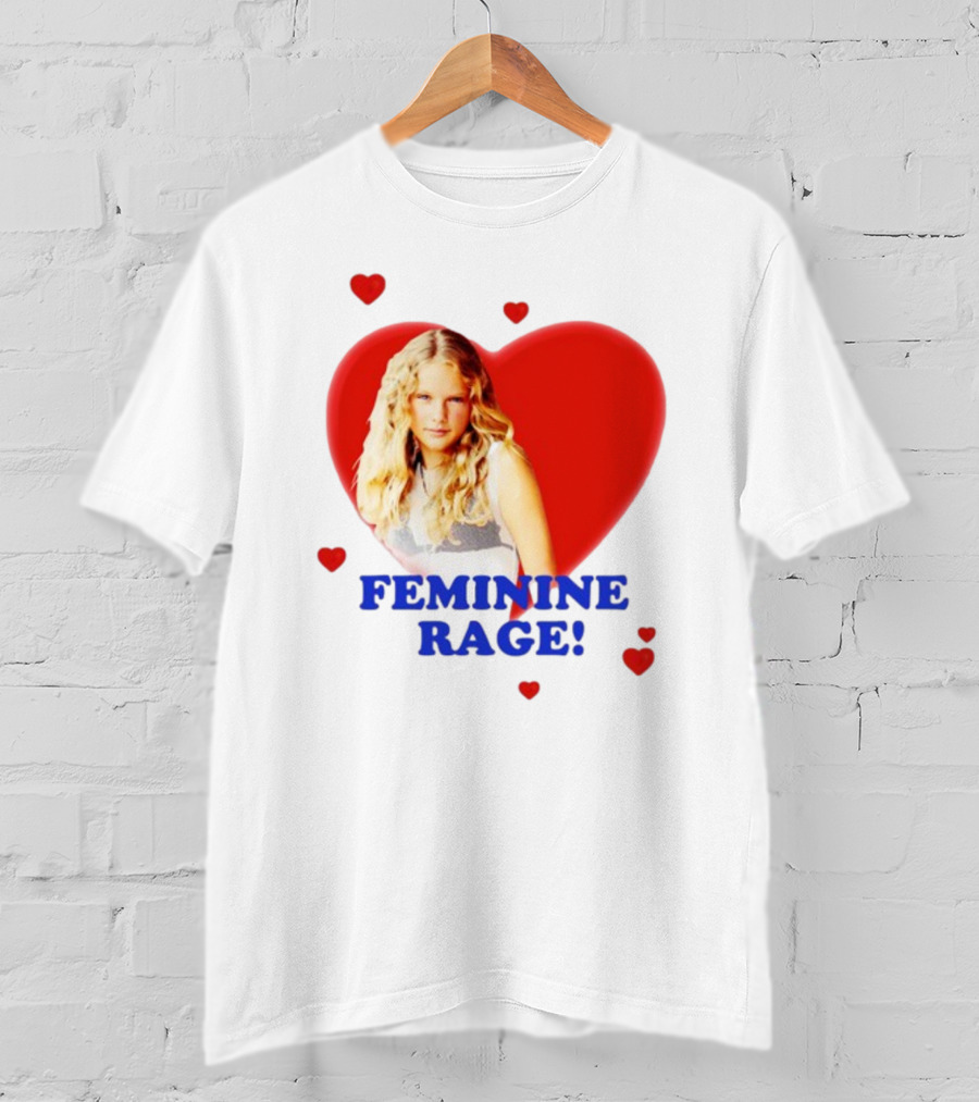 Feminine Rage Heart T-Shirt