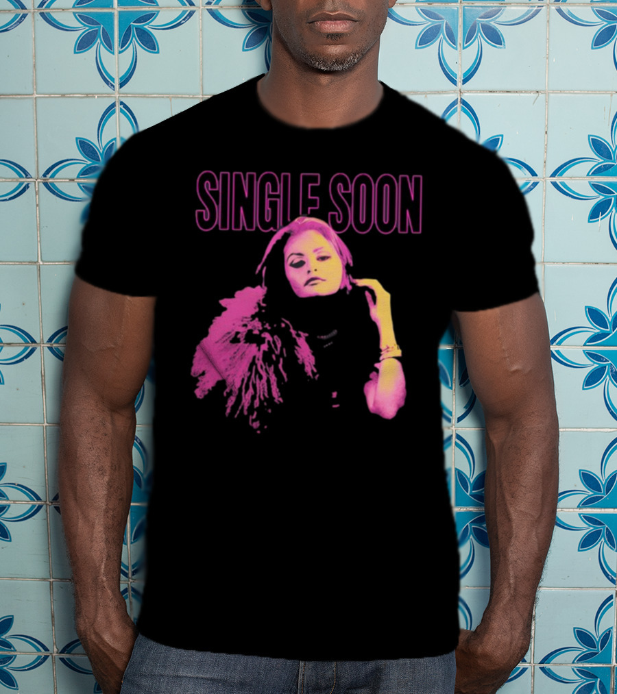 SINGLE SOON Fashion Icon Pink And Yellow T-Shirt