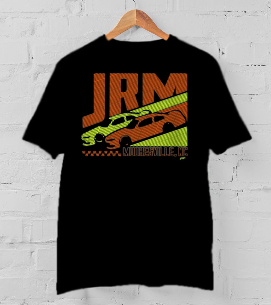 JRM Mooresville NC Neon Blue Racing Cars T-Shirt