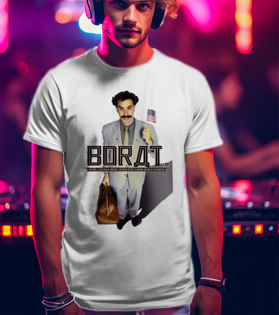 Borat Cultural Learnings Of America For Make Benefit Glorious Nation Of Kazakhstan Flag Suitcase T-Shirt