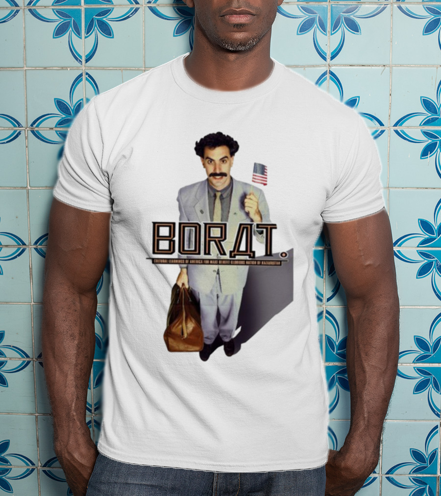 Borat Cultural Learnings Of America For Make Benefit Glorious Nation Of Kazakhstan Flag Suitcase T-Shirt