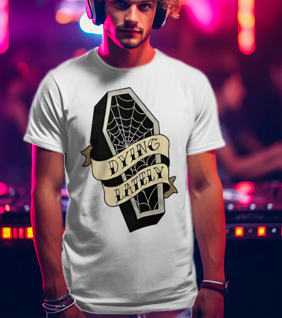Iamjakehill Coffin Dying Lately Spiderweb T-Shirt