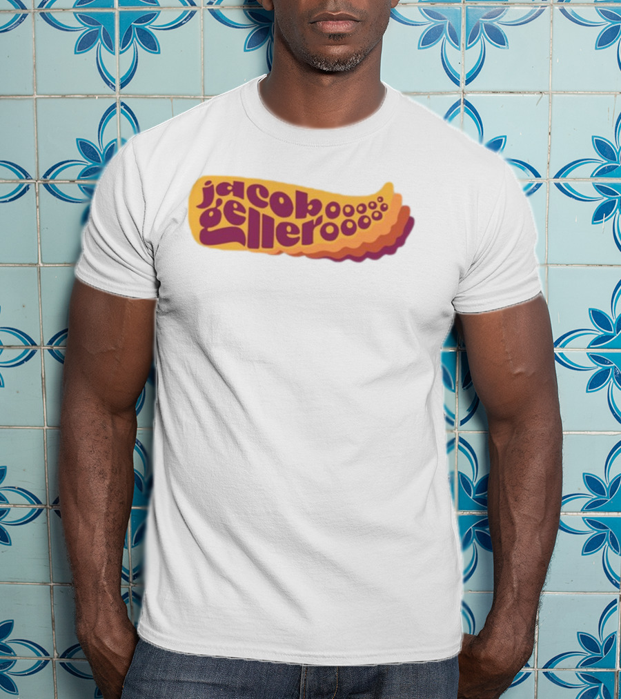 Jacob Geller Kraken Retro Waves Text T-Shirt