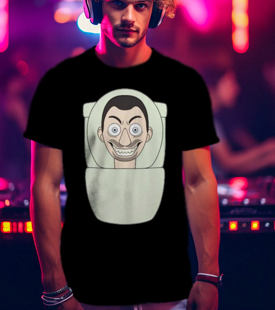 Skibidi Toilet Youtooz New Creepy Toilet Head Meme T-Shirt