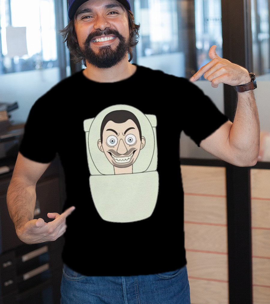 Skibidi Toilet Youtooz New Creepy Toilet Head Meme T-Shirt