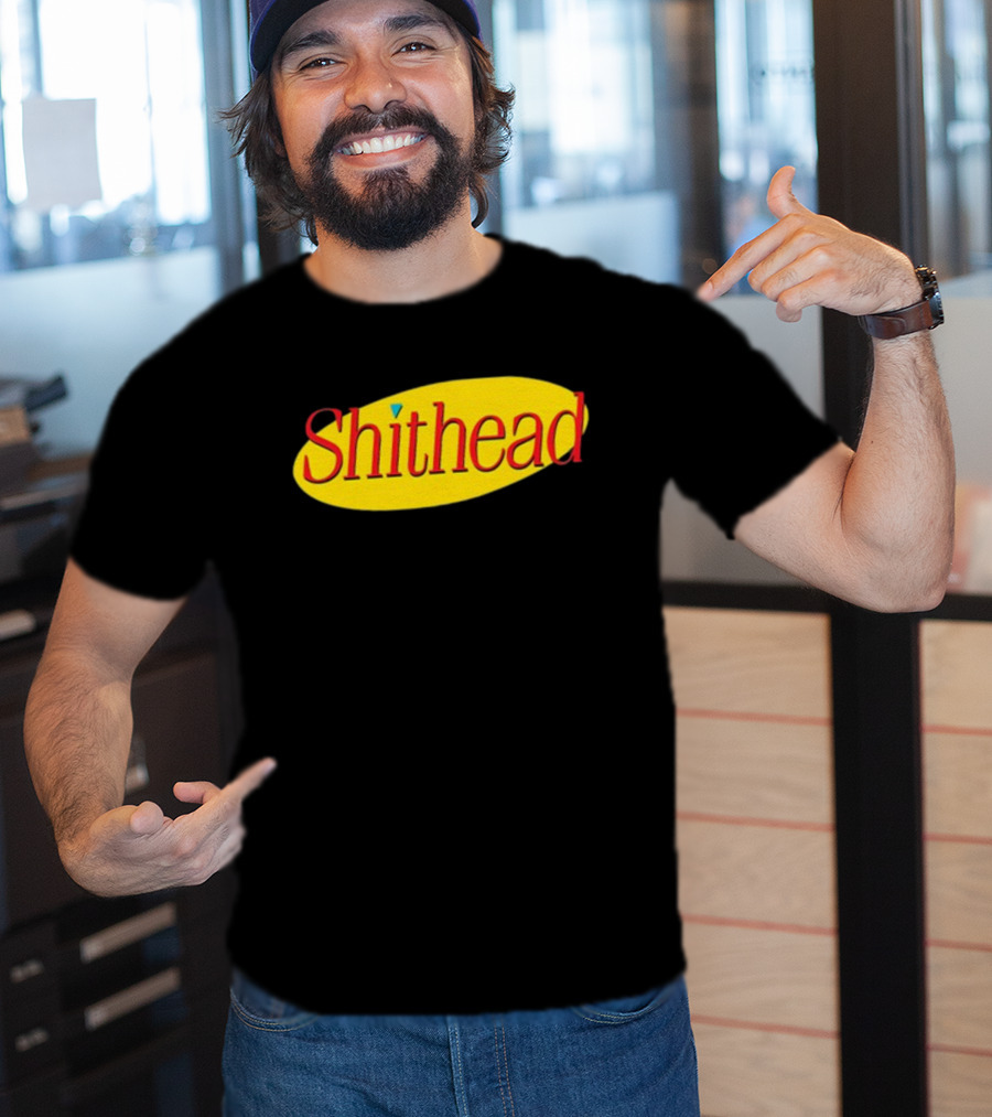 Shithead Yellow Oval T-Shirt