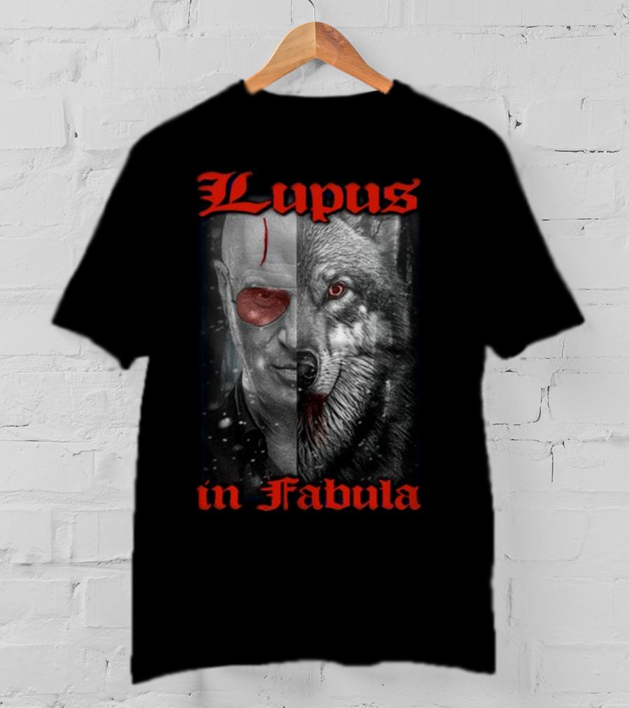 Lupus In Fabula Wolf Hybrid Half Face T-Shirt