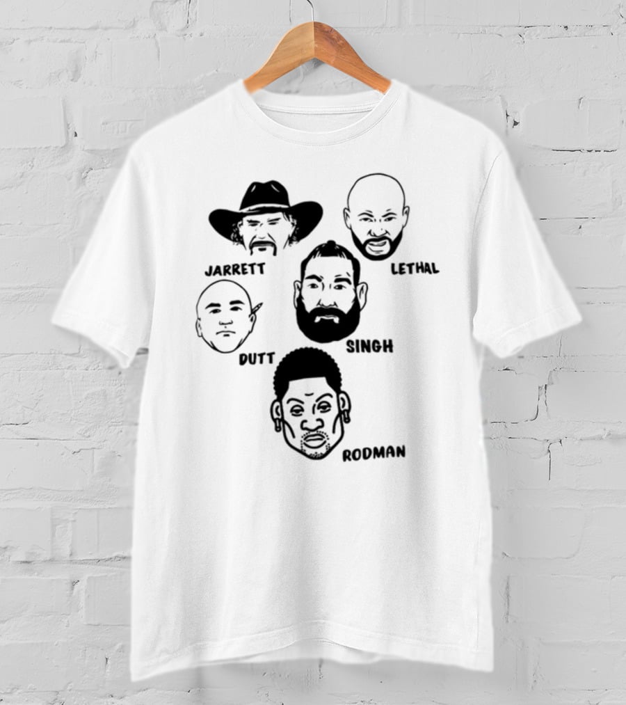 Jarrett Lethal Dutt Singh Rodman Portrait Faces Collection T-Shirt