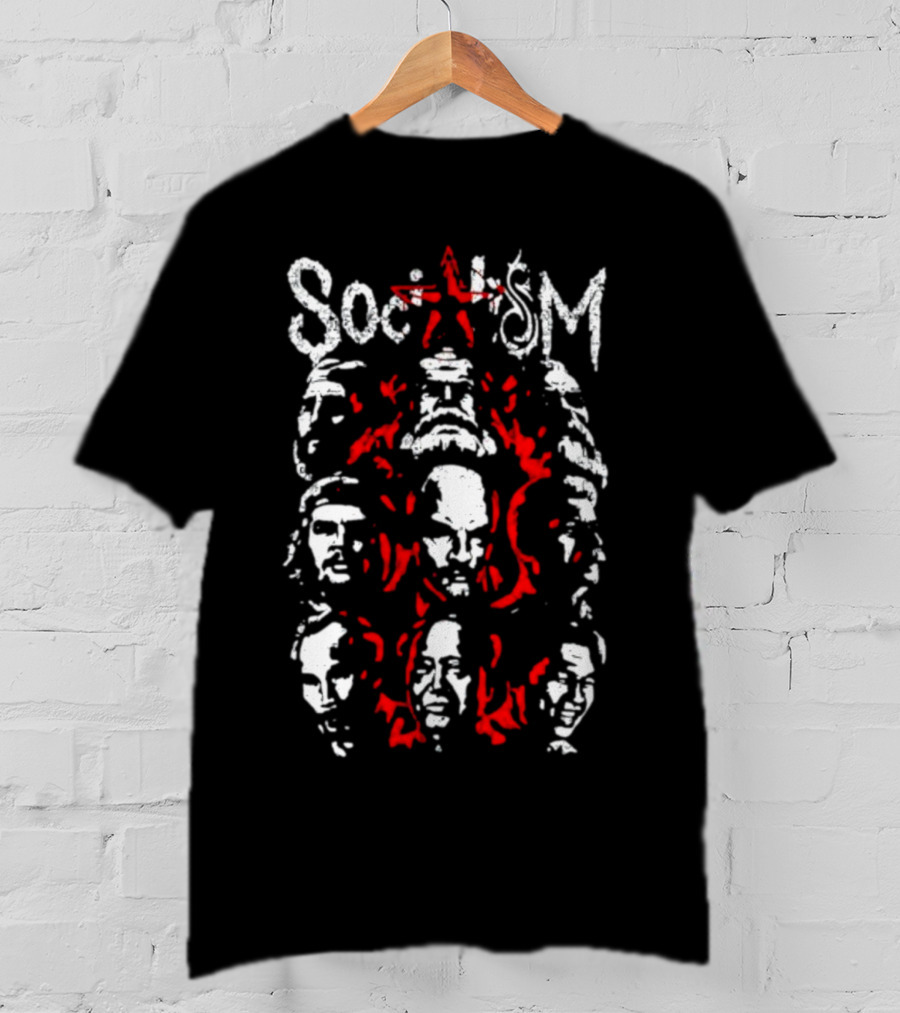 Doomer Socialism Portrait Of Iconic Historical Figures With Star T-Shirt