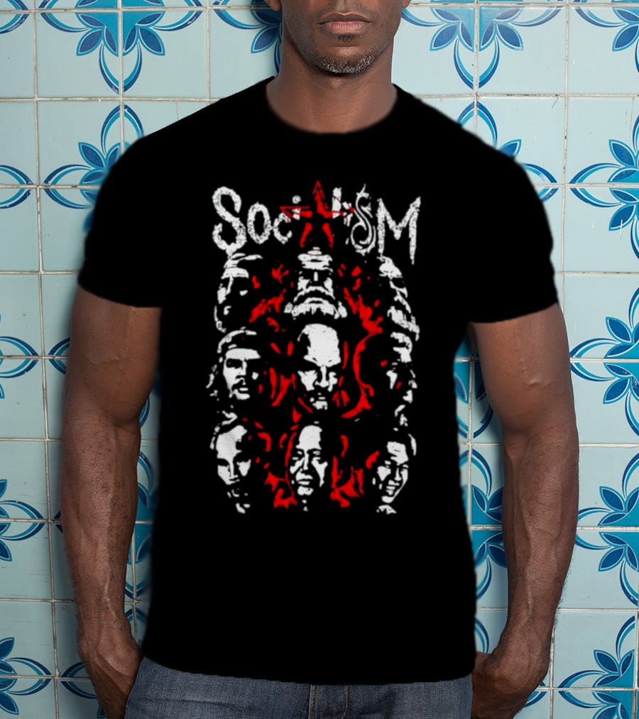 Doomer Socialism Portrait Of Iconic Historical Figures With Star T-Shirt