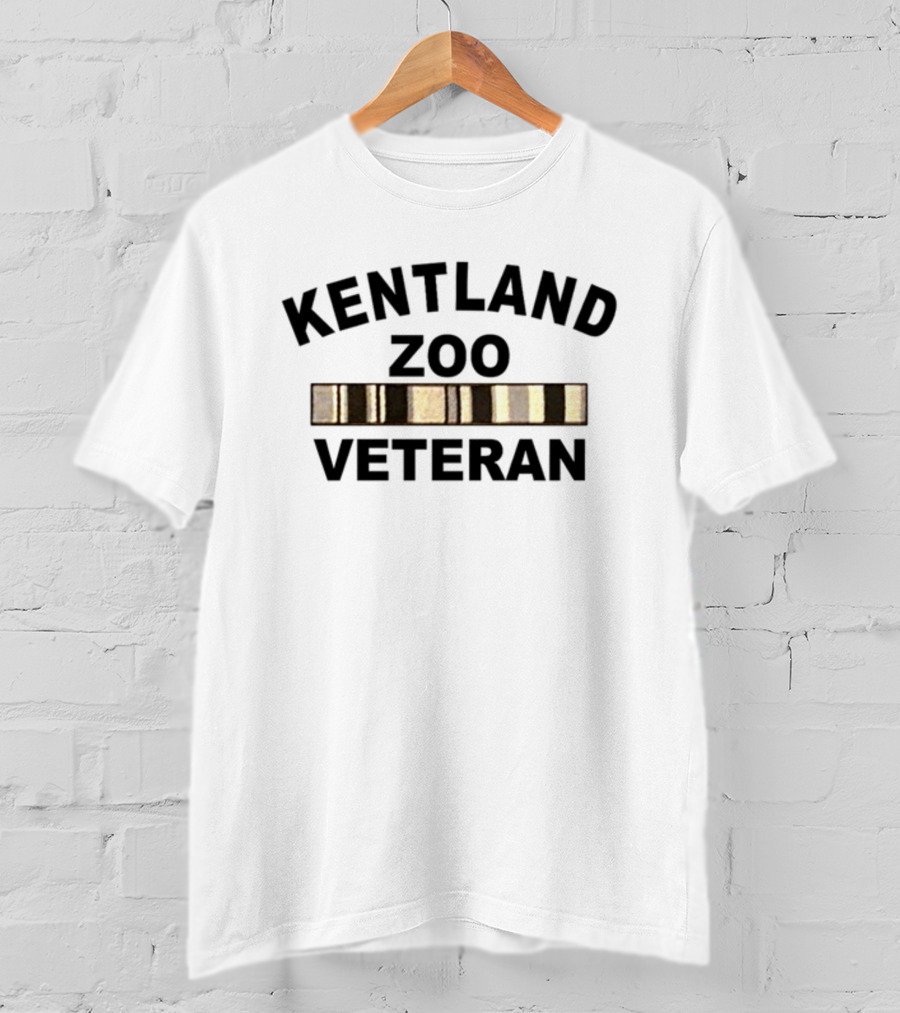 Kentland Zoo Veteran With Gold Bar Accents T-Shirt