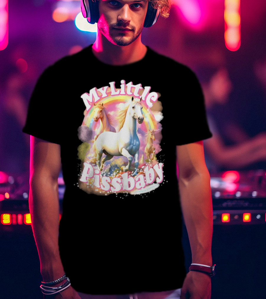 My Little Pissbaby Rainbow Horses T-Shirt