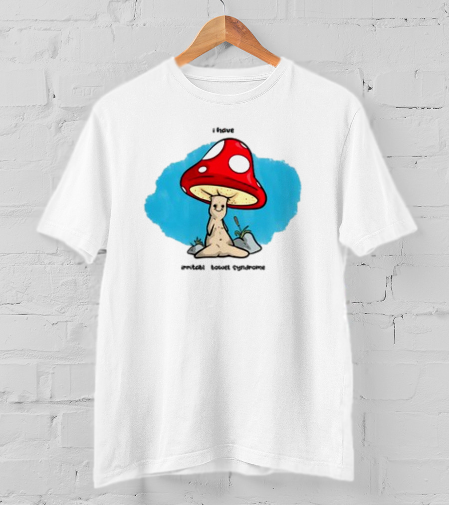 I Have IBS Mushroom Creature With Red Spotted Cap T-Shirt