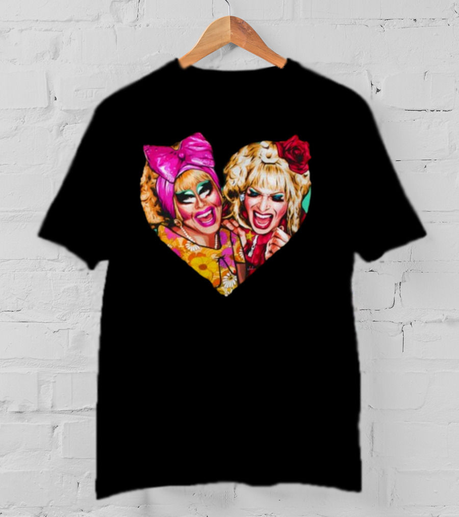 Funny Nordacious Trixie And Katya Heart Shape T-Shirt