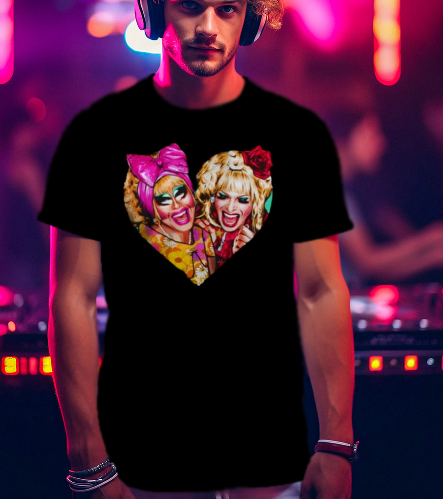 Funny Nordacious Trixie And Katya Heart Shape T-Shirt